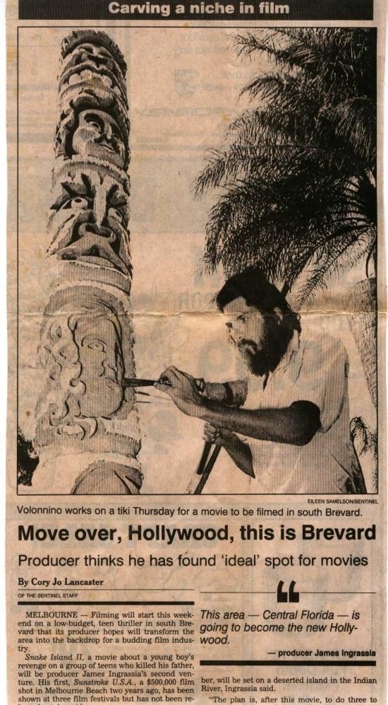 TIKI MOVIE- Orlando Sentinel October 23rd 1987